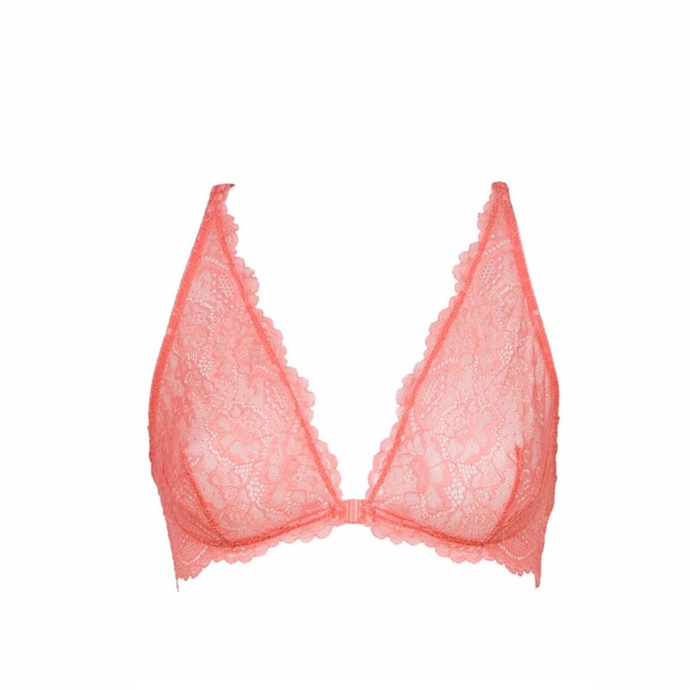 Samantha Chang All Lace Bra, pink, size medium
